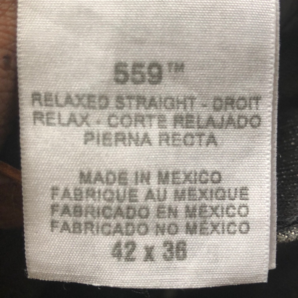 Levy jeans “big n tall” 559 men’s jeans